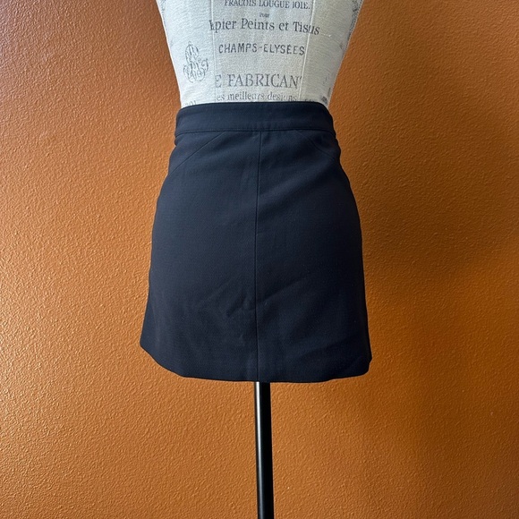 Three Floor Black “Yea Yea Yea”Asymmetrical Zipper Mini Skirt Size 0 EUC! - Picture 6 of 10